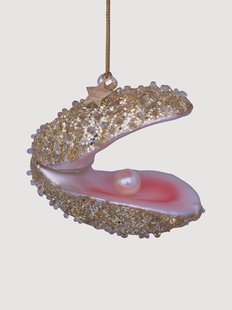 Mondgeblazen kerstornament Oyster