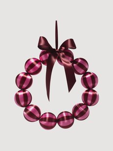 Kerstkrans Baubles, in verschillende formaten