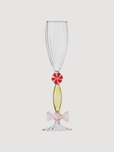 Handgemaakte champagneglas Sweet and Candy van borosilicaatglas