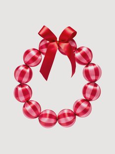 Kerstkrans Baubles, in verschillende formaten