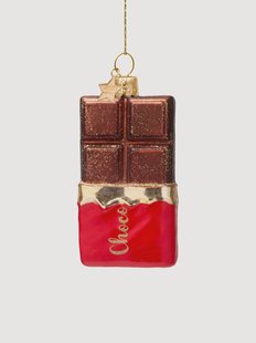 Mondgeblazen kerstornament Chocolate Bar