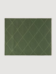 Geborduurde kerst placemats Hedda, 2-delig