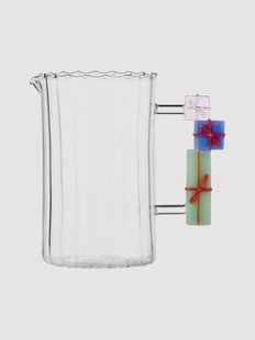 Handgemaakte karaf Christmas Tales van borosilicaatglas, 1,5 L