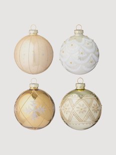 Handgemaakte kerstballen Seraphim, 4-delig