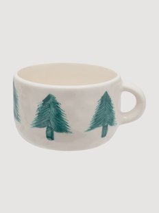 Handbeschilderde beker Christmas Forest