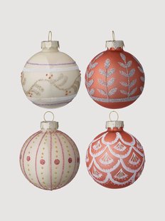 Handgemaakte kerstballen Seraphim, 4-delig
