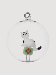 Handgemaakte kerstbal Tabby Cat
