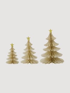 Handgemaakte kerstornamenten Tree, 3-delig