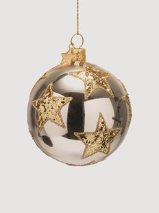Mondgeblazen kerstbal Stars