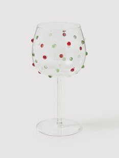 Mondgeblazen witte wijnglazen Perli van borosilicaatglas, 4-delig