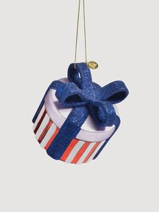 Handgemaakt kerstornament Gift van glas
