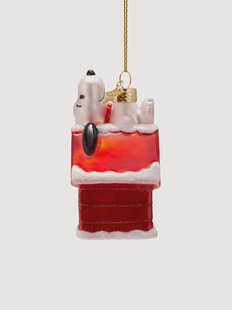 Mondgeblazen kerstornament Snoopy Peanuts