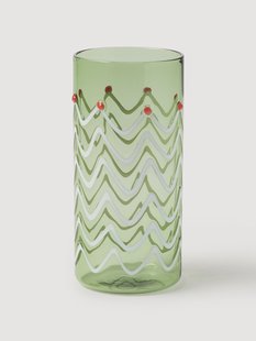 Mondgeblazen kerst highballglazen Girla, 4-delig
