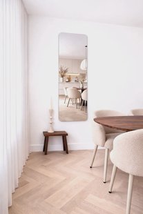 Rechthoekige spiegel met afgeronde hoek Frameless 170x50 cm