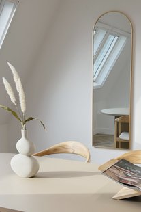 Boogspiegel 150x45 cm - Zacht Goud