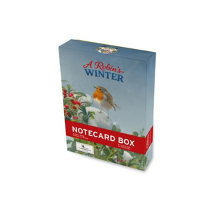 Luxe Notecard box A Robins Winter, Vogelbescherming