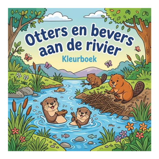 Otters en bevers aan de rivier