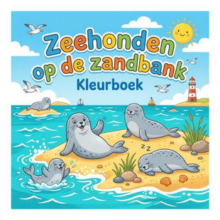 Zeehonden op de zandbank