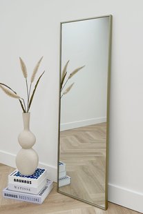 Rechthoekige spiegel 125x40cm - Greige