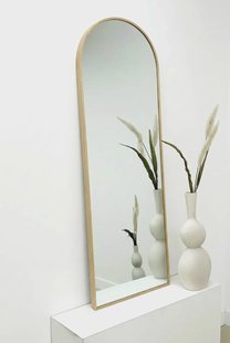 Boogspiegel Eikenhout 125x40 cm