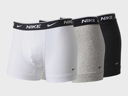 NIKE Set van 3 heren boxers (Wit/zwart/grijs, L)