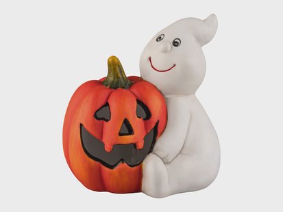 Halloween LED-decoratie (Pompoen/geest)