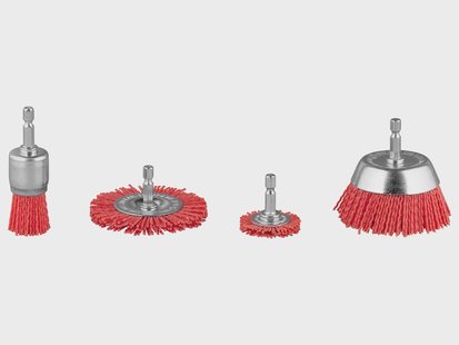 PARKSIDE Staalborstelset / Polijstset / Nylonborstelset / Boorwerende pomp (Nylon borstels PNB 4 A1)