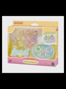 SYLVANIAN FAMILIES Drieling baby crème konijn badspeelgoed 5707