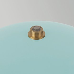 Poppy LED tafellamp op accu, lichtblauw, hoogte 27 cm, dimbaar - Elstead - Woonkamer - Vintage / Retro - Aluminium - 1 lamp