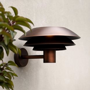 DL31 Buitenwandlamp, antiek koper, metaal - Dyberg Larsen DL31 Outdoor - Scandinavisch - 1 lamp