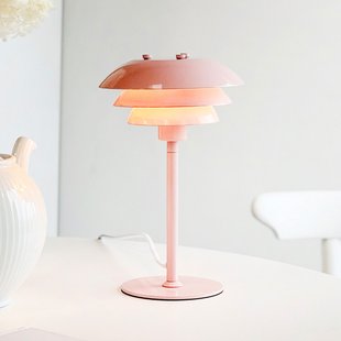 SIXTEEN tafellamp, roze, metaal, E27 - Dyberg Larsen - Woonkamer - Scandinavisch - 1 lamp