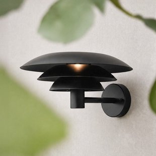 DL30 buitenwandlamp, zwart, aluminium, roestvrij staal, G9 - Dyberg Larsen - Scandinavisch - 1 lamp
