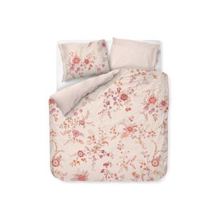 Pip Studio percale katoenen gebloemd lits-jumeaux dekbedovertrek 240x220 cm - lichtroze