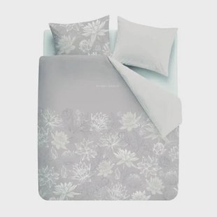 Riviera Maison katoenen gebloemde lits-jumeaux dekbedovertrek 240x220 cm - taupe