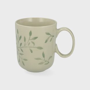 Theemok, steengoed, lichtgroen,  takjes, 380 ml