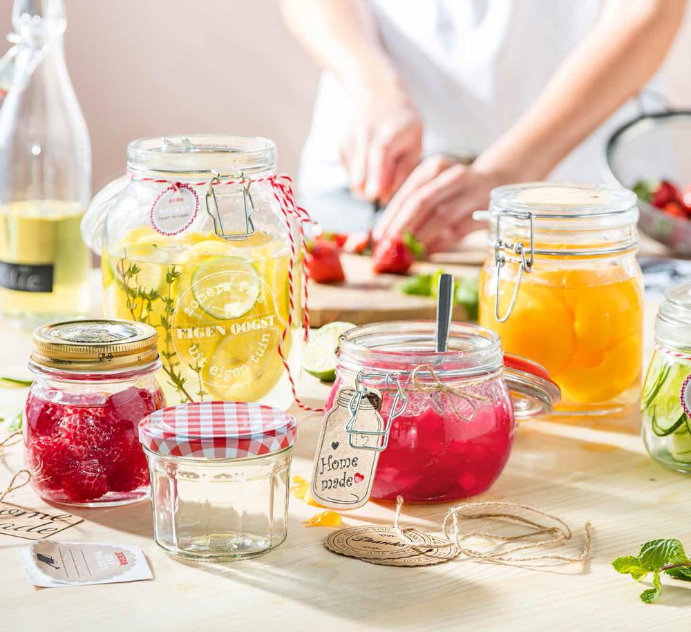 Zelf jam, stoofpeertjes of zuurkool maken? Weckpotten zijn ideaal in de keuken.