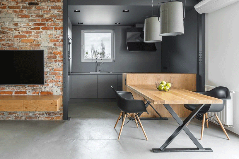 Zwart metalen onderstel geeft jouw eetttafel een industriële en moderne look!