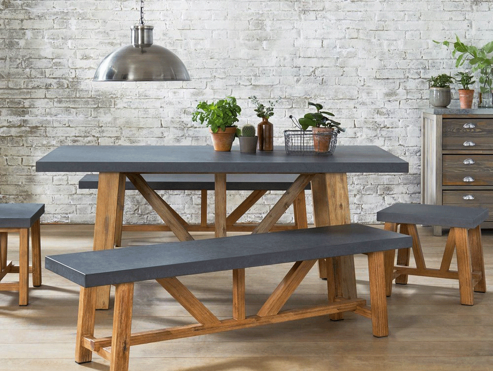Wil jij toch liever een eettafel met een landelijke look? Kies dan voor robuuste houten frames!
