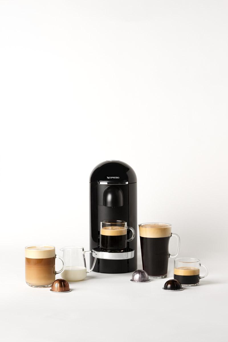 De Vertuo designcollectie koffiekopjes hebben een cilindervorm, die uitstekend past bij de nieuwste Vertuo koffiemachines.