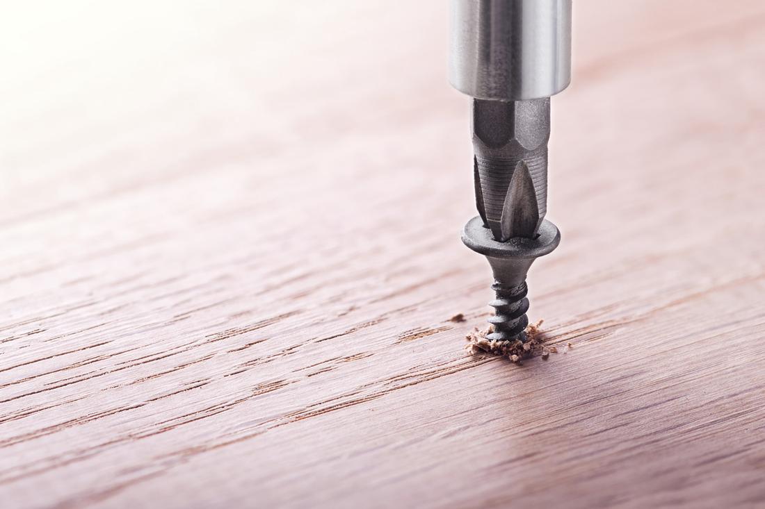 In deze situatie is er geen gebruik gemaakt van een verzinkgat.