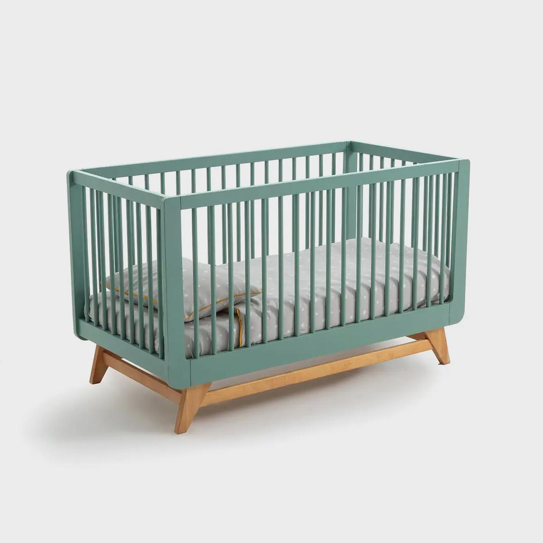 Voor de vintage look is dit groene ledikant, met een ontwerp dat op de jaren 50 is geïnspireerd, perfect! 