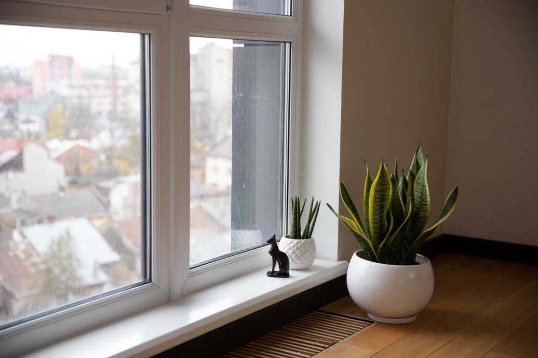 Kunststof kozijnen schoonmaken is heel simpel: een nat doekje is vaak al genoeg.