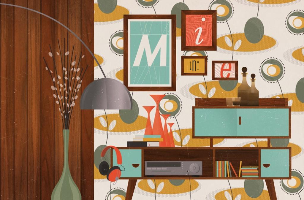 Prachtige illustraties: Strak maar met een vintage touch