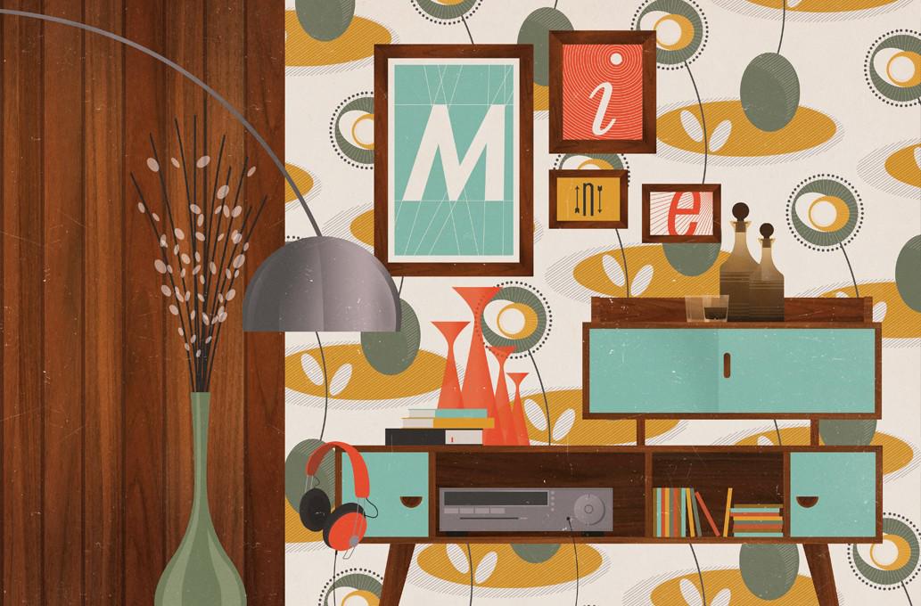 Prachtige illustraties: Strak maar met een vintage touch