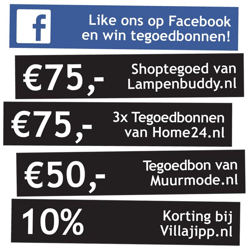 Like ons op Facebook en win tegoedbonnen!