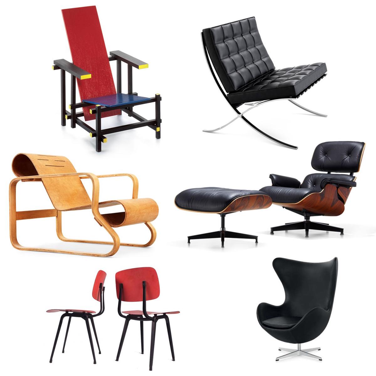 5 + 1 Tijdloze top designstoelen