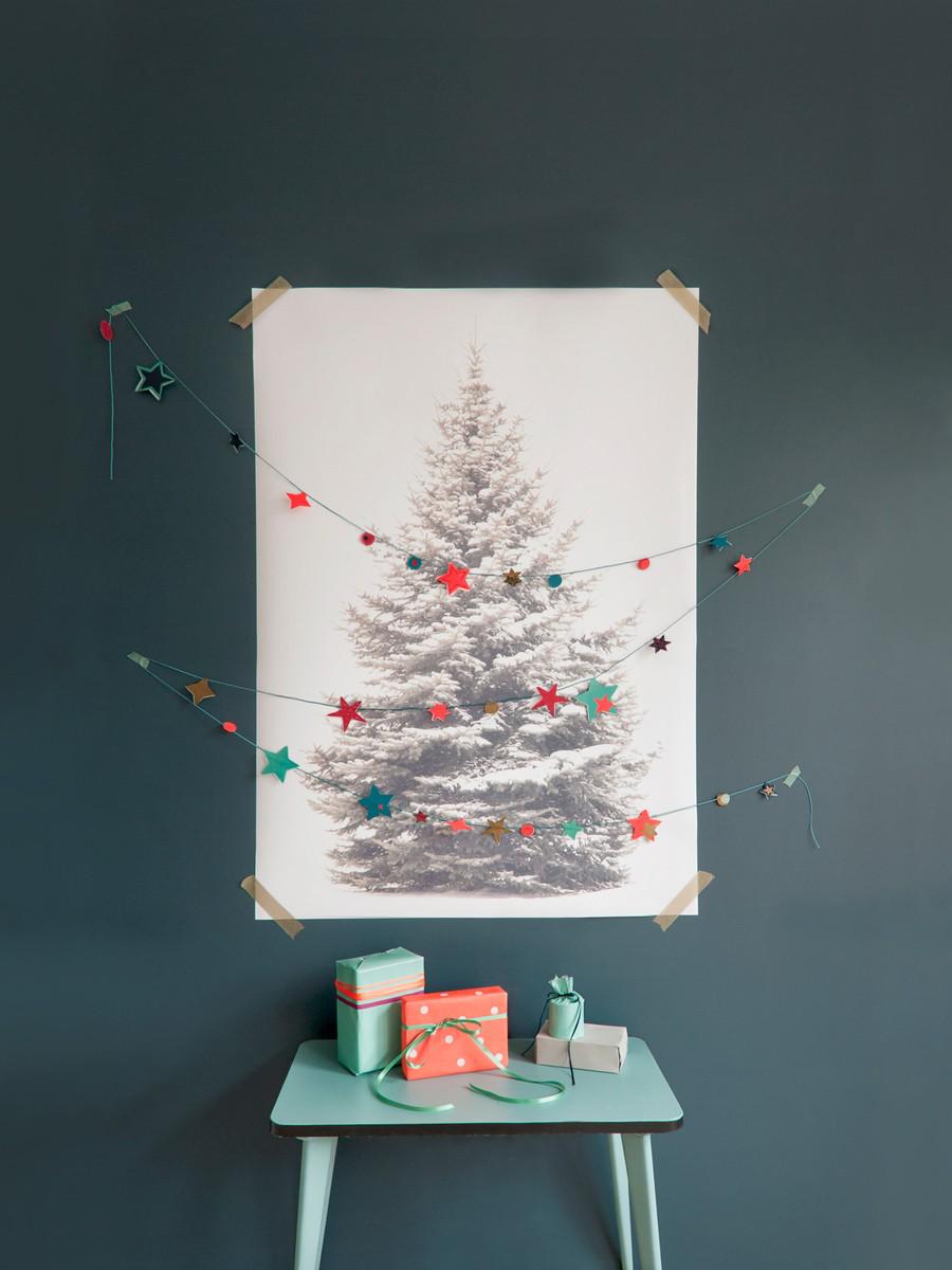 Poster kerstboom: super origineel en heel praktisch!