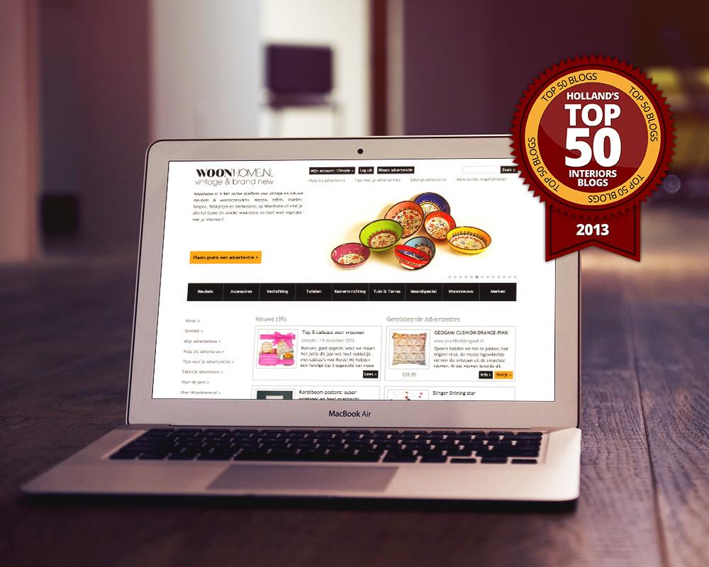 Woonhome.nl in de Top 50 interieurblogs 2013