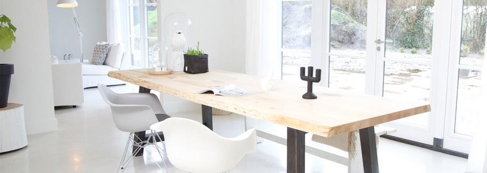 Geef je interieur een nieuwe uitstraling met een boomstamtafel