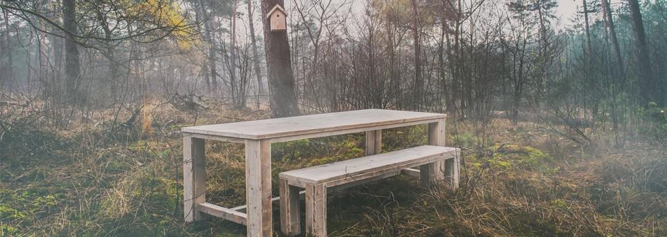 Een steigerhouten bureau: sterk en robuust